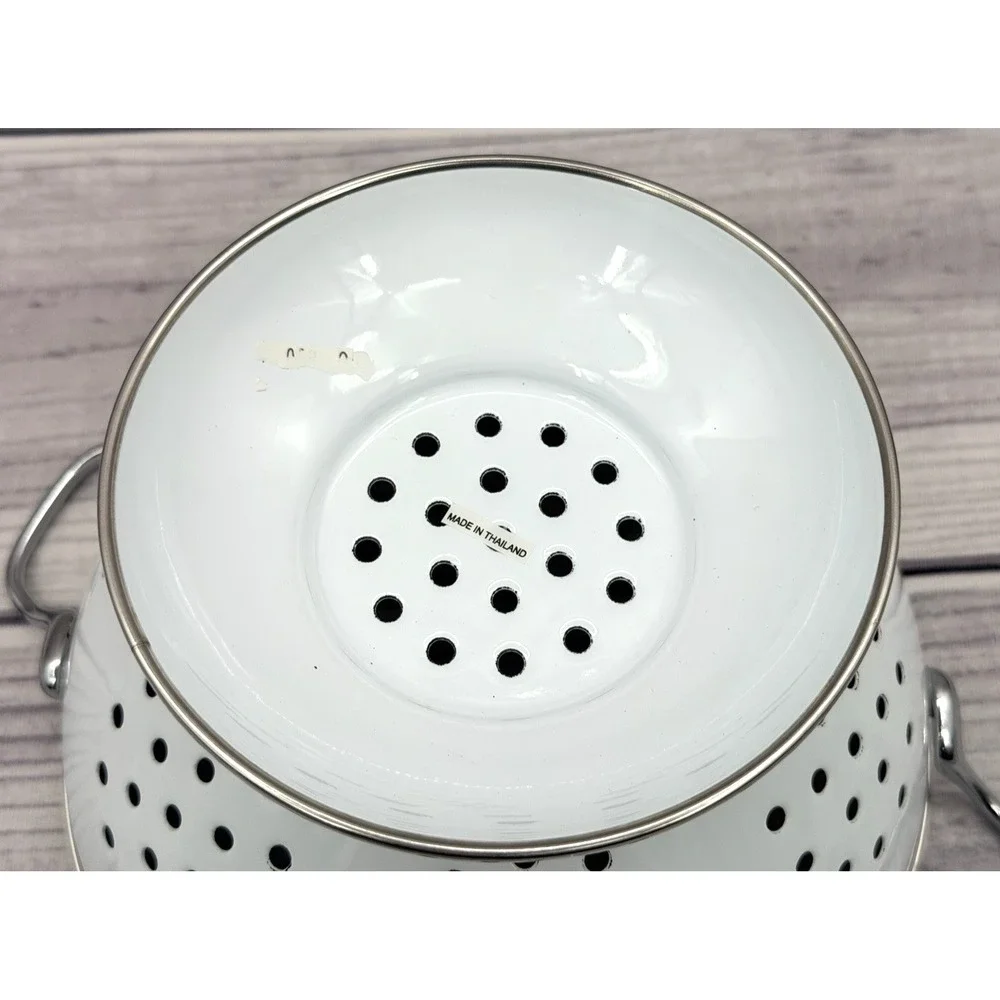 PFALTZGRAFF WINTERBERRY METAL COLANDER - HOLIDAY HOLLY / BERRY